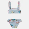 Bikini à volants imprimé fées