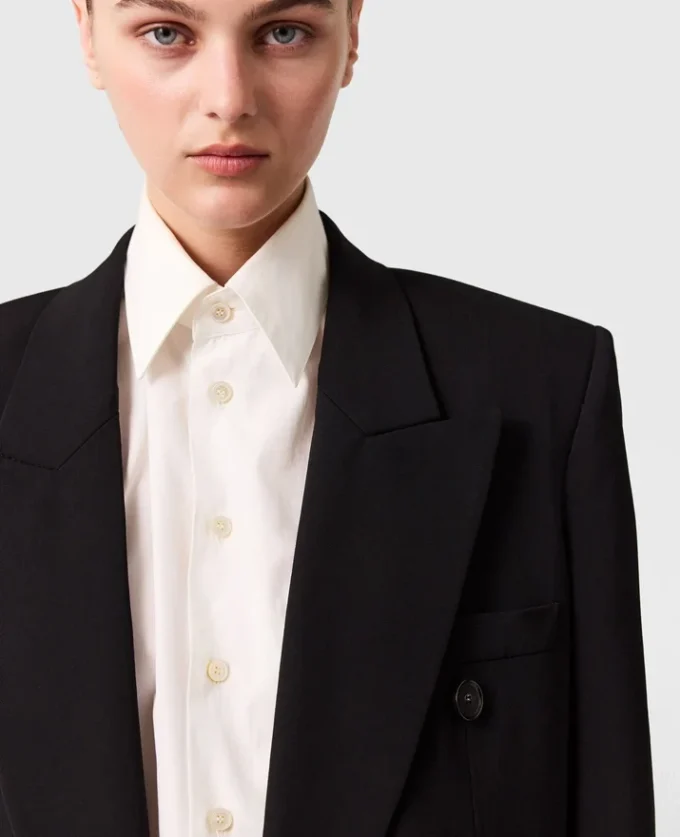 Blazer boyfriend croisé