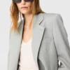 Blazer boyfriend à simple boutonnage Blazer boyfriend à simple boutonnage