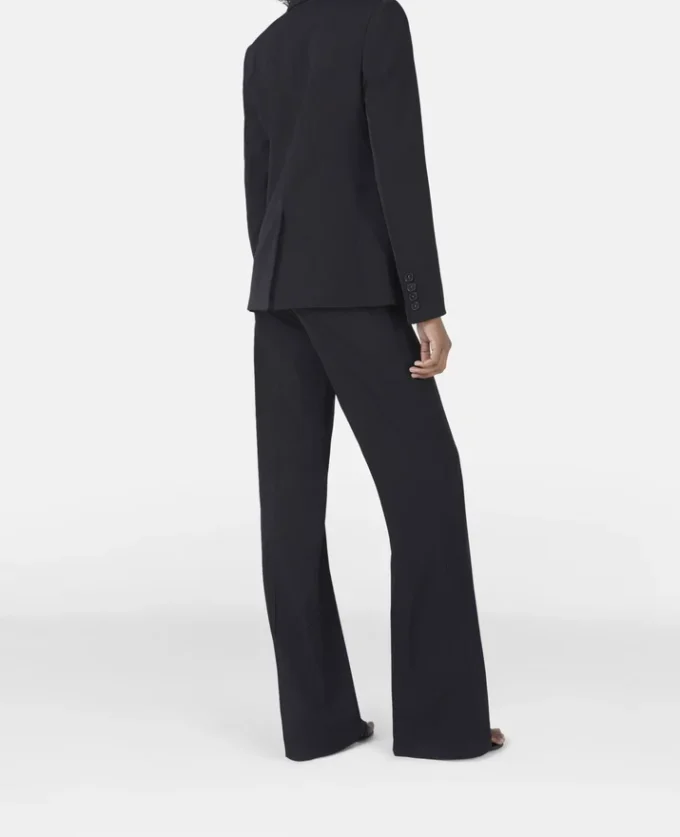 Blazer boyfriend slim en flanelle de laine