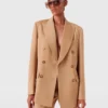 Blazer croisé à rayures Blazer croisé à rayures