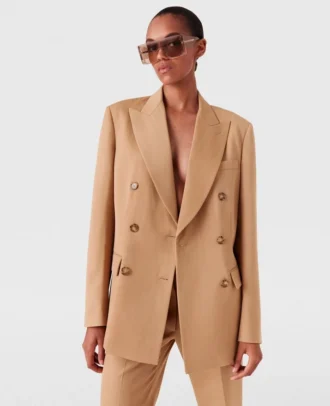 Blazer croisé à rayures