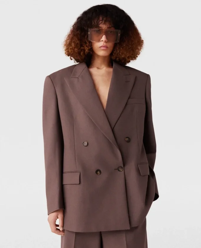 Blazer oversize à double boutonnage Blazer oversize à double boutonnage