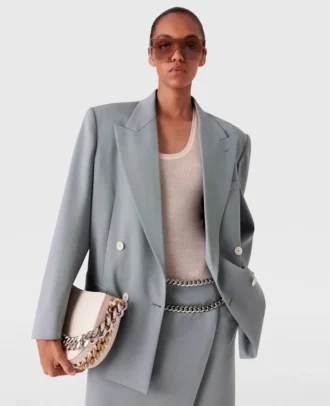 Blazer oversize à double boutonnage