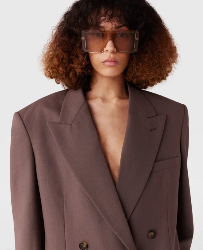 Blazer oversize à double boutonnage Blazer oversize à double boutonnage