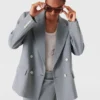 Blazer oversize à double boutonnage Blazer oversize à double boutonnage