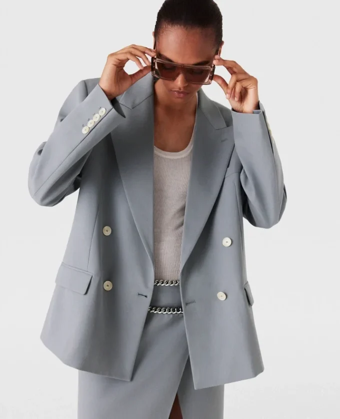 Blazer oversize à double boutonnage Blazer oversize à double boutonnage