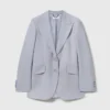 Blazer à revers en pointe et boutonnage simple