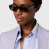 Blazer à revers en pointe et boutonnage simple