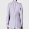 Blazer à revers en pointe et boutonnage simple