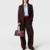 Blazer à revers en pointe et boutonnage simple