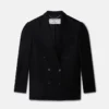 Blazer sexy à revers smoking et imprimé robot Blazer sexy à revers smoking et imprimé robot