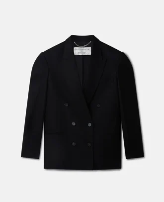 Blazer sexy à revers smoking et imprimé robot