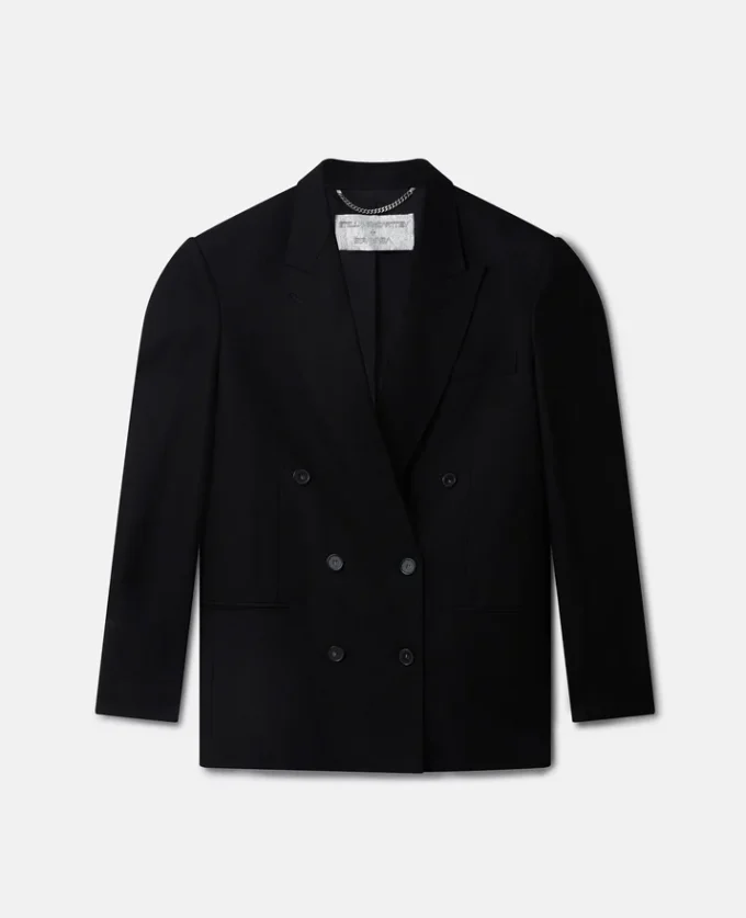 Blazer sexy à revers smoking et imprimé robot Blazer sexy à revers smoking et imprimé robot