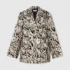 Blazer slim à double boutonnage Cloud Leopard