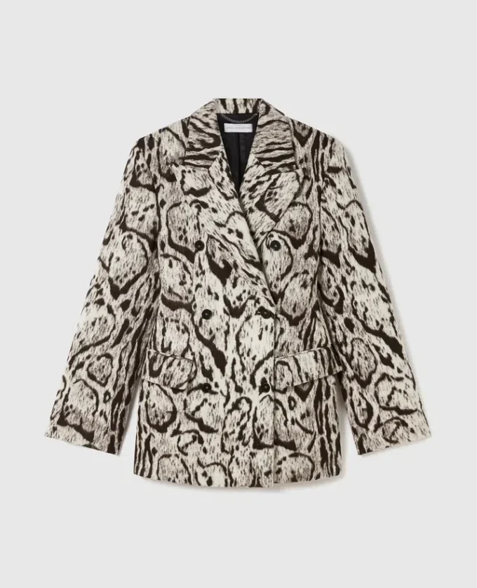 Blazer slim à double boutonnage Cloud Leopard