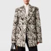 Blazer slim à double boutonnage Cloud Leopard