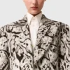 Blazer slim à double boutonnage Cloud Leopard