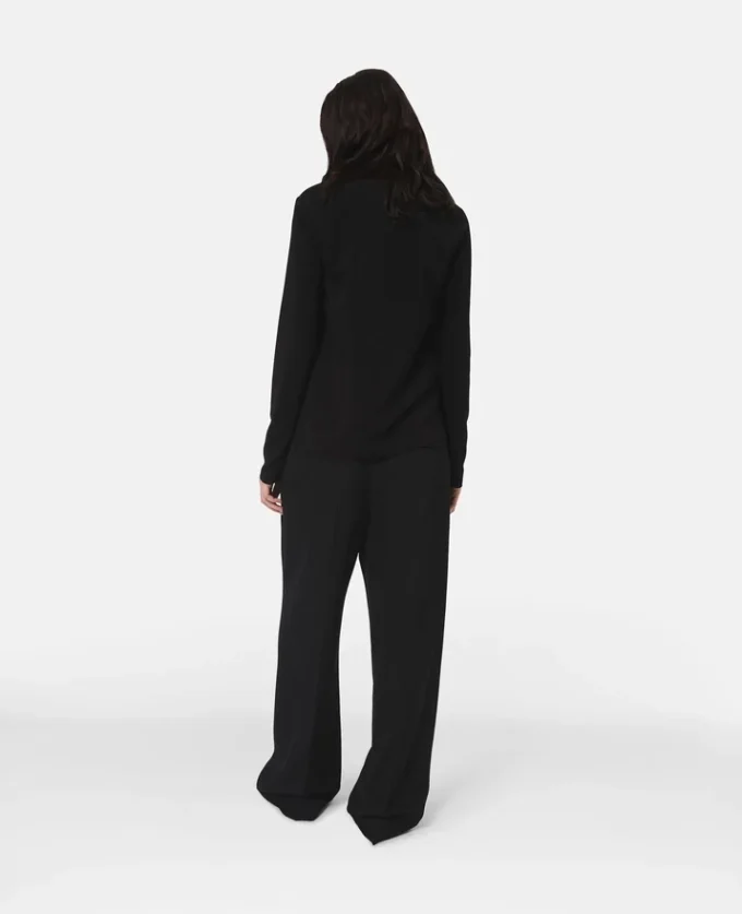 Blouse Arlesa à double ourlet fendu et fermeture éclair