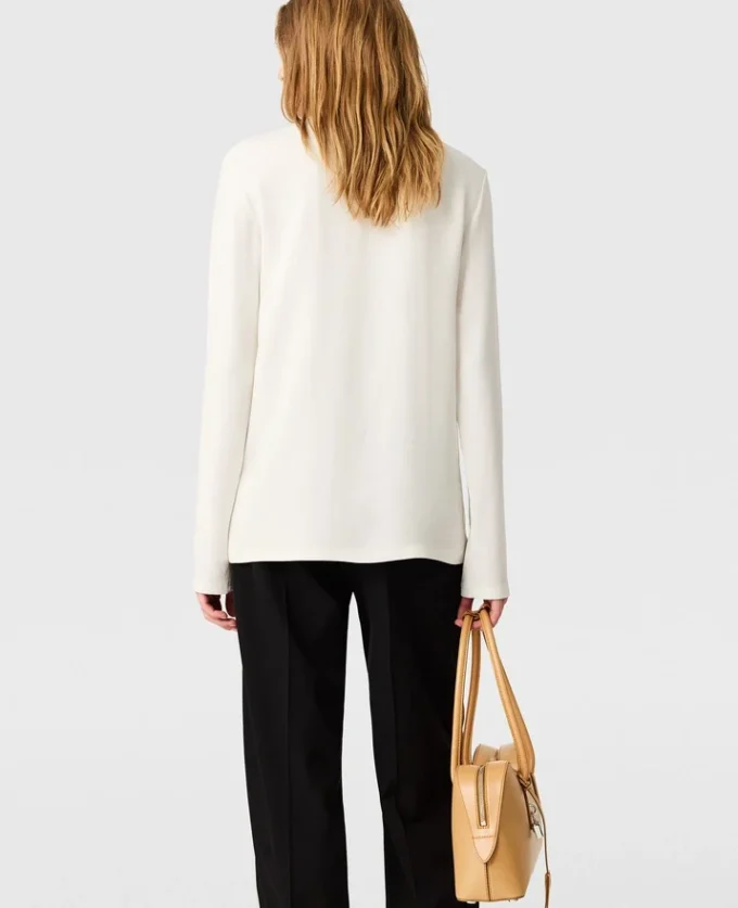 Blouse Arlesa à double ourlet fendu et fermeture éclair Blouse Arlesa à double ourlet fendu et fermeture éclair