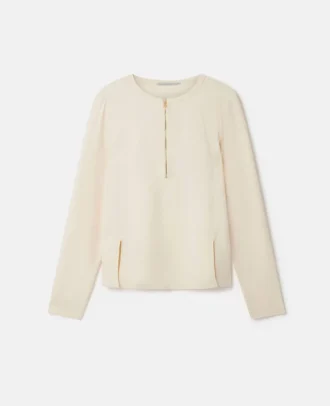 Blouse à double ourlet fendu et fermeture éclair Arlesa