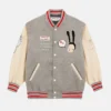 Blouson bomber brodé avec patch Yoshitomo Nara