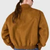 Blouson bomber à col carré Blouson bomber à col carré
