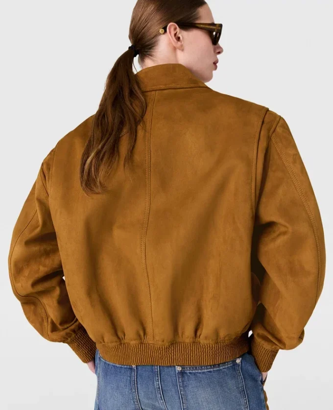 Blouson bomber à col carré Blouson bomber à col carré