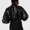 Blouson bomber court à motif crocodile Blouson bomber court à motif crocodile