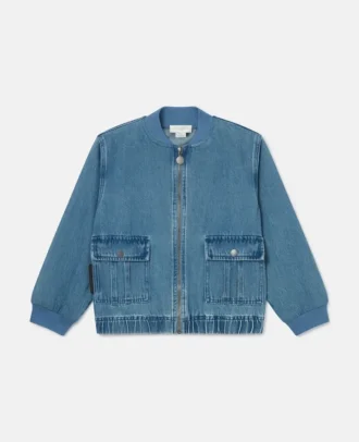 Blouson bomber en denim