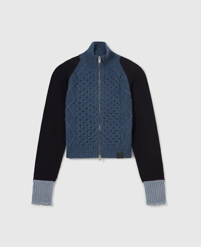 Blouson bomber en maille hybride Blouson bomber en maille hybride