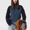 Blouson bomber en maille hybride Blouson bomber en maille hybride