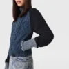 Blouson bomber en maille hybride Blouson bomber en maille hybride