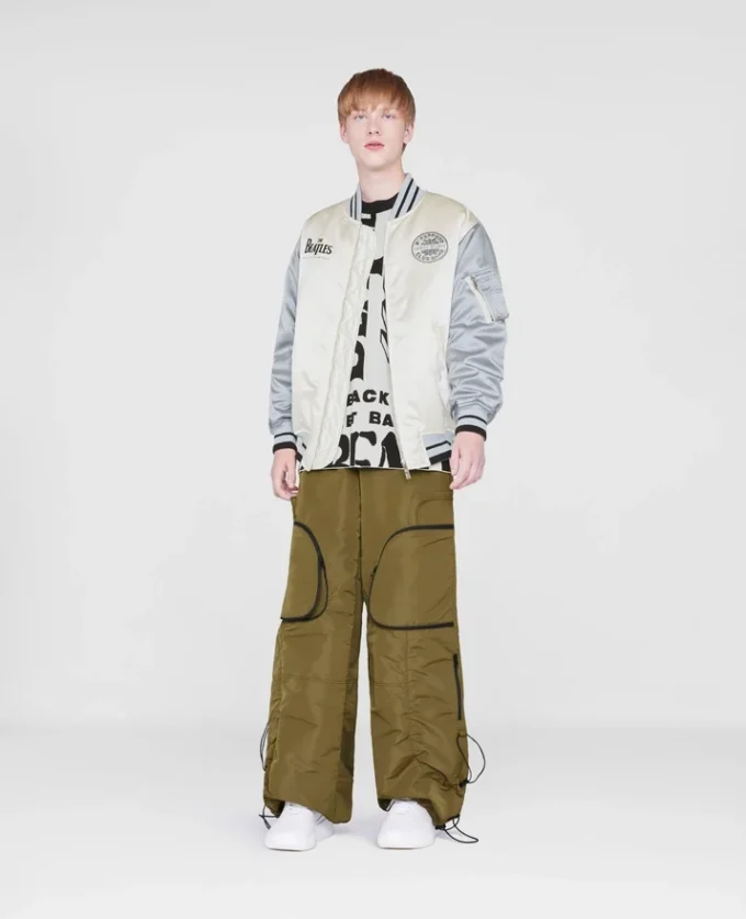 Blouson bomber en satin Get Back