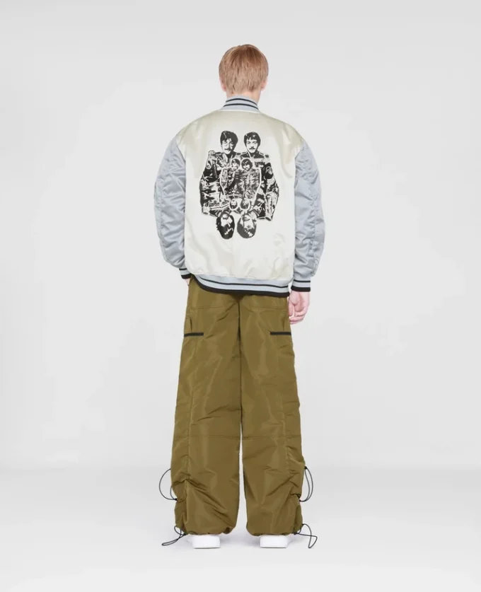 Blouson bomber en satin Get Back