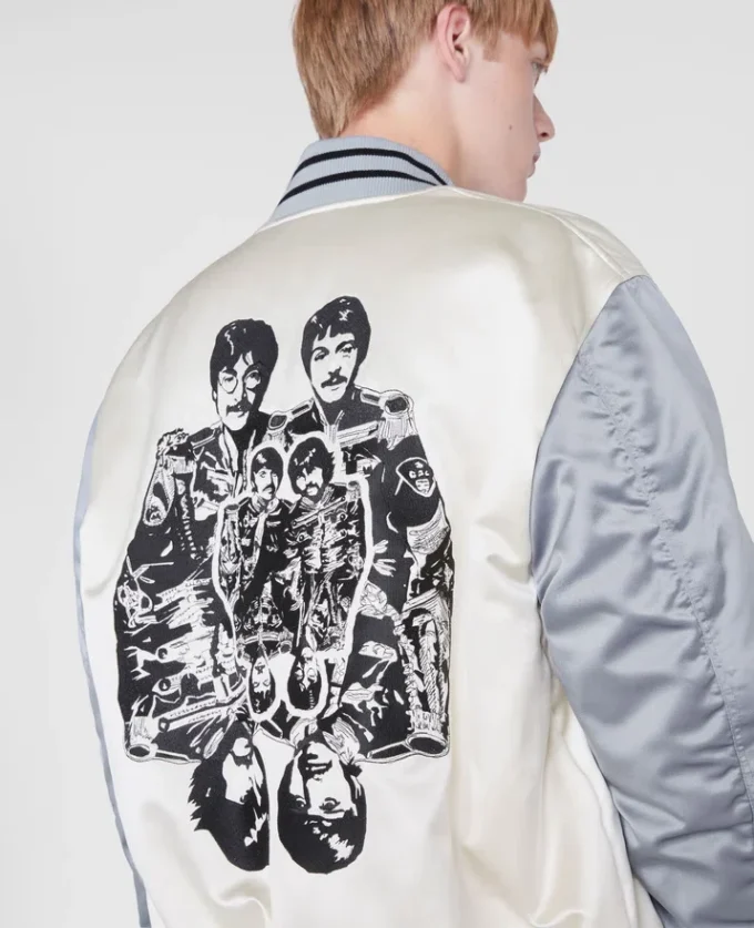 Blouson bomber en satin Get Back
