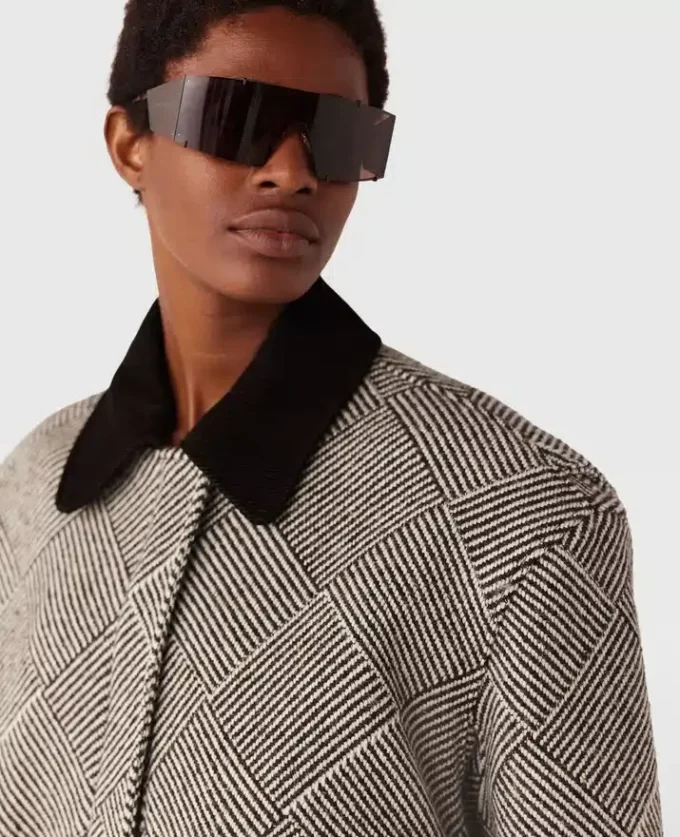 Blouson bomber oversize en tweed Blouson bomber oversize en tweed