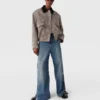 Blouson bomber oversize en tweed Blouson bomber oversize en tweed