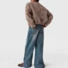 Blouson bomber oversize en tweed Blouson bomber oversize en tweed