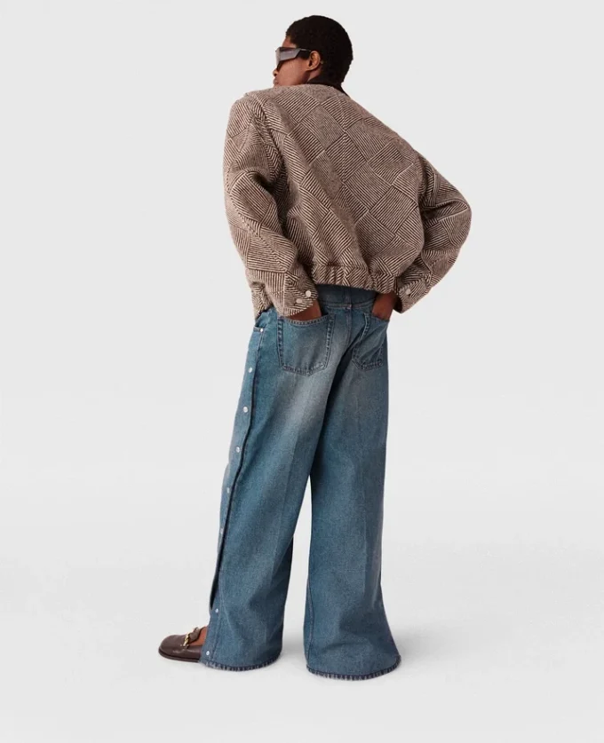 Blouson bomber oversize en tweed Blouson bomber oversize en tweed