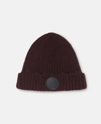 Bonnet en maille côtelée effet vieilli