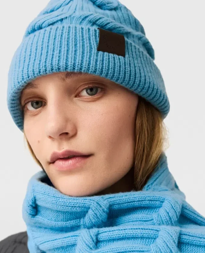 Bonnet Falabella en maille torsadée