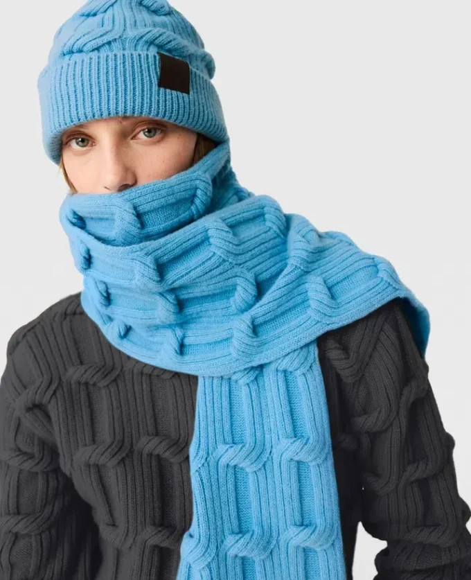 Écharpe Falabella en maille torsadée Écharpe Falabella en maille torsadée