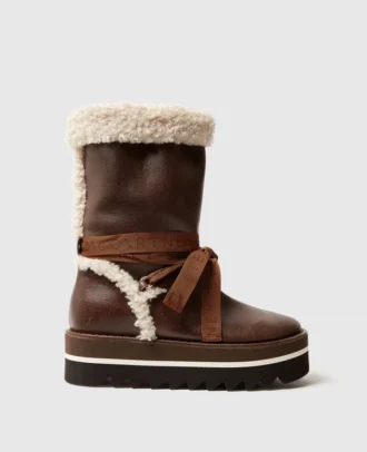 Bottes de neige vegan doublées de peluche
