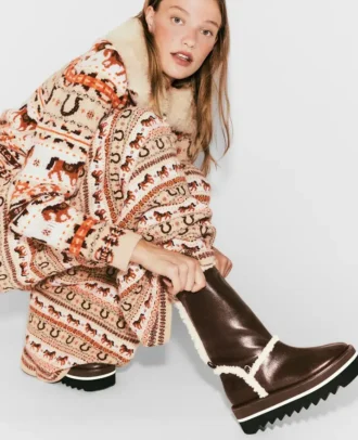 Bottes de neige vegan doublées de peluche