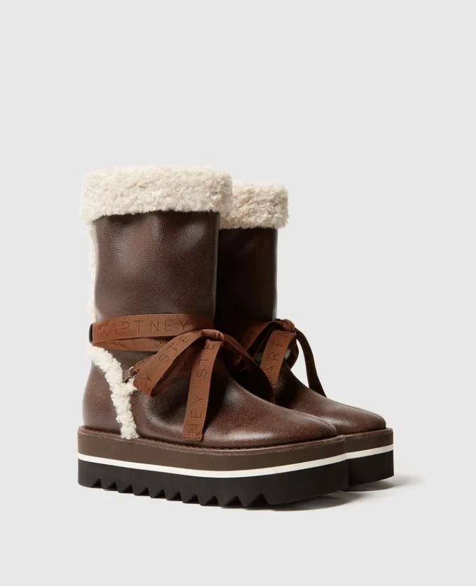 Bottes de neige vegan doublées de peluche Bottes de neige vegan doublées de peluche