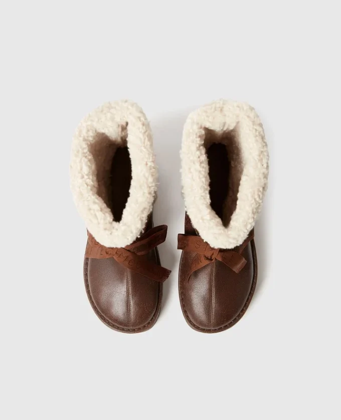 Bottes de neige vegan doublées de peluche Bottes de neige vegan doublées de peluche