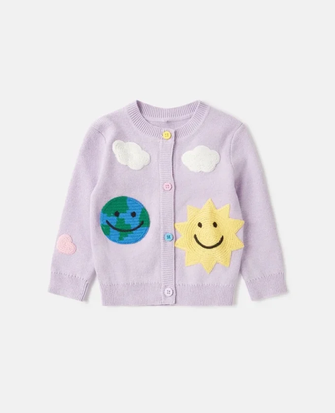 Cardigan brodé Earth Friends Graphic Cardigan brodé Earth Friends Graphic