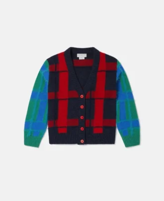 Cardigan à carreaux