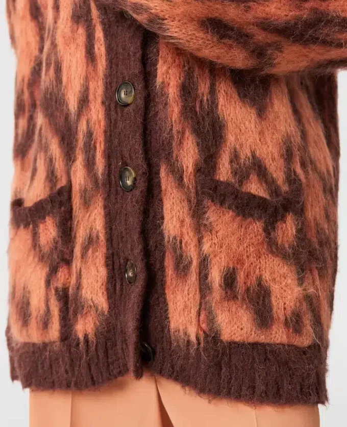 Cardigan à col en V Cloud Leopard Cardigan à col en V Cloud Leopard